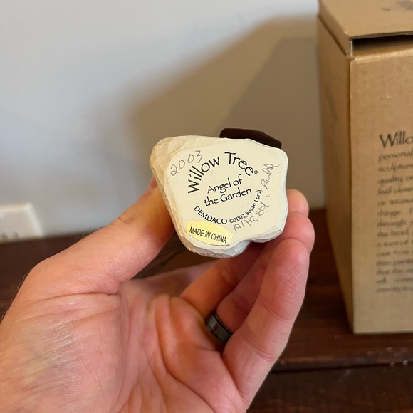 Vintage Y2K Demdaco Willow Tree Garden Angel Hand-Painted Figure Figurine Box - Picture 5 of 5